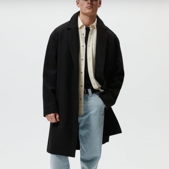 Zara Other - Zara Men’s Relaxed Fit Stretch Coat Size Medium Black